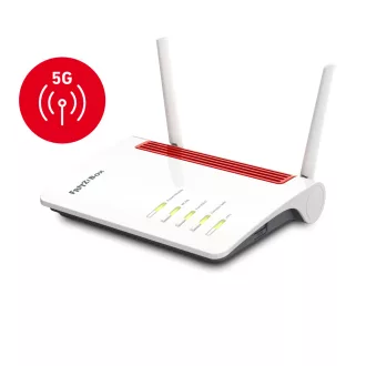   Box FRITZ! 6850 5G vezetéknélküli router Gigabit Ethernet Kétsávos (2,4 GHz / 5 GHz) Fekete, Vörös, Fehér