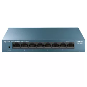   TP-Link LS108G Beállítást nem igénylő (unmanaged) Gigabit Ethernet (10/100/1000) Kék