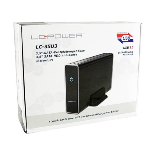 LC-Power LC-35U3 tárolóegység burkolat Fekete 3.5"