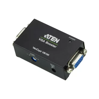   ATEN VB100 audió/videó jeltovábbító AV jelismétlő Fekete