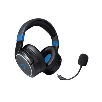   Lexip Metaltech Headset Vezetékes és vezeték nélküli Fejpánt Játék Fekete, Kék