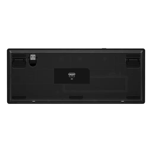 CHERRY XTRFY K33 Compact Wireless billentyűzet Játék USB + RF Wireless + Bluetooth QWERTZ Német Fekete