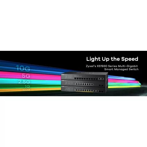 Zyxel XS1930-10-ZZ0101F hálózati kapcsoló Vezérelt L3 10G Ethernet (100/1000/10000) Fekete
