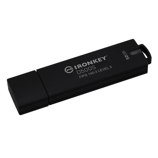 Kingston Technology IronKey D500S USB flash meghajtó 32 GB USB A típus 3.2 Gen 1 (3.1 Gen 1) Fekete