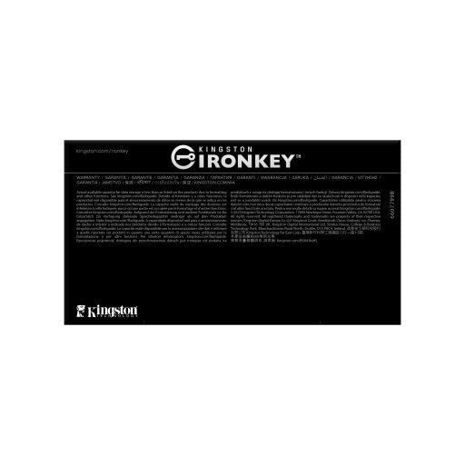 Kingston Technology IronKey D500S USB flash meghajtó 32 GB USB A típus 3.2 Gen 1 (3.1 Gen 1) Fekete