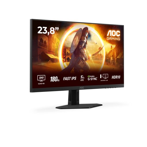 AOC G4 Q24G4RE 60,5 cm (23.8") 2560 x 1440 pixelek Quad HD LED Fekete, Vörös