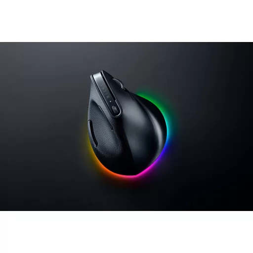 Razer Pro Click V2 Vertical egér Univerzális Jobbkezes RF Wireless + Bluetooth + USB Type-C Optikai 30000 DPI