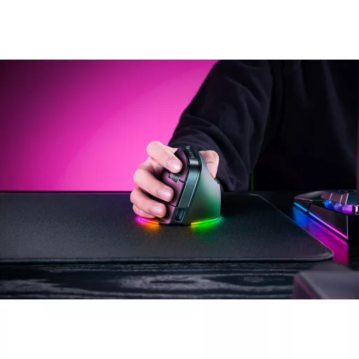Razer Pro Click V2 Vertical egér Univerzális Jobbkezes RF Wireless + Bluetooth + USB Type-C Optikai 30000 DPI