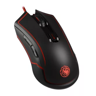   Lexip HBO Game of Thrones - Targaryen egér Játék Kétkezes RF Wireless + USB Type-C Optikai 4800 DPI