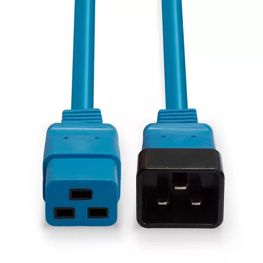 Lindy 30121 tápkábel Kék 2 M C19 csatlakozó C20 csatlakozó