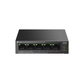   TP-Link LiteWave LS105GP hálózati kapcsoló Beállítást nem igénylő (unmanaged) Gigabit Ethernet (10/100/1000) Ethernet-áramellátás (PoE) támogatása Fekete