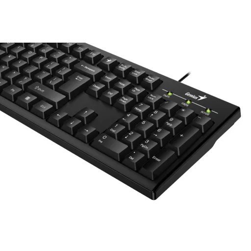 Genius Computer Technology KB-100 billentyűzet Irodai USB QWERTY Angol Fekete