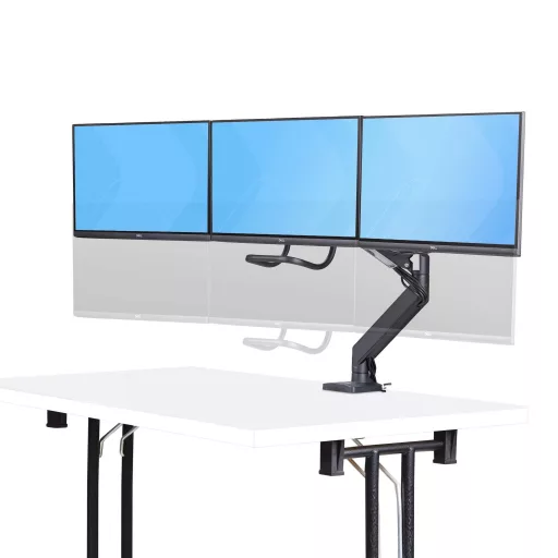 StarTech.com 3M1A3SG-MONITOR-ARM asztali TV konzol 68,6 cm (27") Fekete, Ezüst