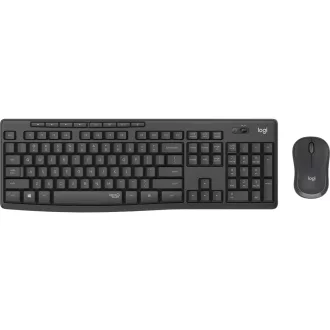   Logitech 920-009794 billentyűzet Egér mellékelve Irodai Vezeték nélküli RF QWERTZ Német Grafit