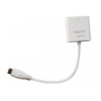 Approx appC20 VGA (D-Sub) HDMI Type C (Mini) Fehér