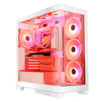 Modecom Volcano SPACE APEX ARGB MIDI Midi Tower Fehér