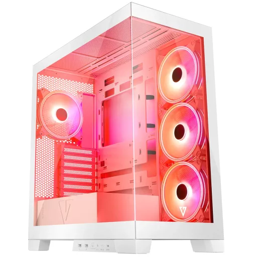 Modecom Volcano SPACE APEX ARGB MIDI Midi Tower Fehér