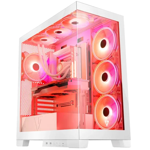 Modecom Volcano SPACE APEX ARGB MIDI Midi Tower Fehér