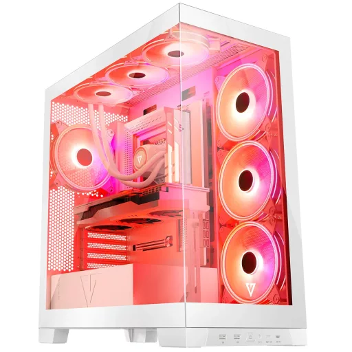 Modecom Volcano SPACE APEX ARGB MIDI Midi Tower Fehér