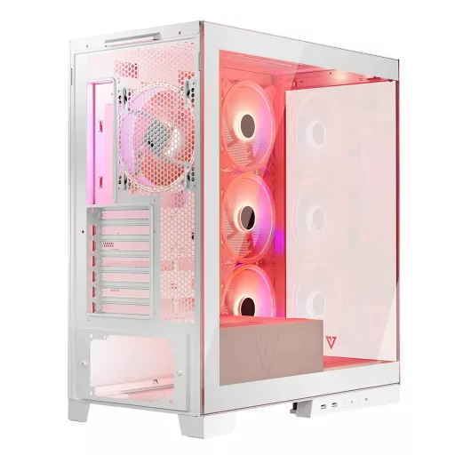 Modecom Volcano SPACE APEX ARGB MIDI Midi Tower Fehér