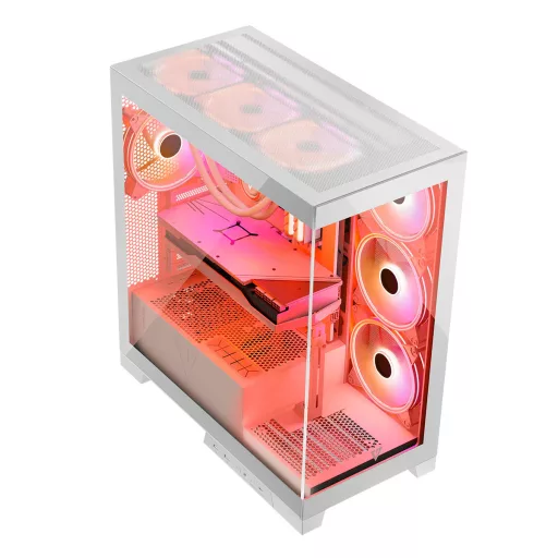 Modecom Volcano SPACE APEX ARGB MIDI Midi Tower Fehér