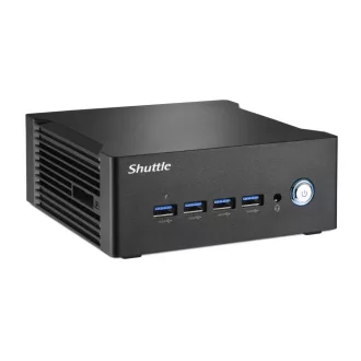   Shuttle Nano PC NA10H 1 liter méretű számítógép Fekete 8845HS 3,8 GHz