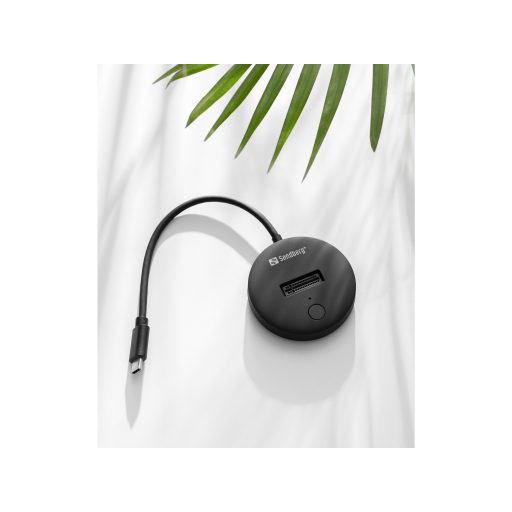 Sandberg 136-47 dokkoló állomás tárolóegységhez USB C-típus Fekete