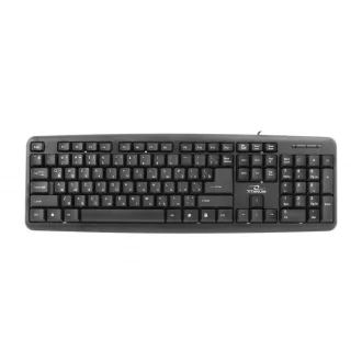   Esperanza TKR101 billentyűzet Irodai USB QWERTY Angol, Orosz Fekete