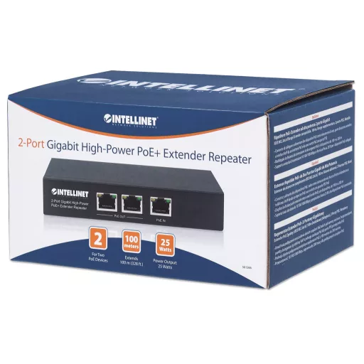 Intellinet 561266 hálózati kapcsoló Beállítást nem igénylő (unmanaged) Gigabit Ethernet (10/100/1000) Ethernet-áramellátás (PoE) támogatása Fekete