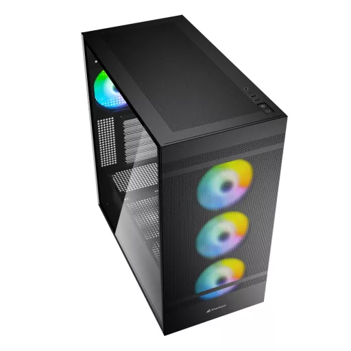 Sharkoon REBEL C50 RGB ATX Full Tower Fekete