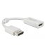 DeLOCK 63936 video átalakító kábel 0,1 M DisplayPort HDMI Fehér