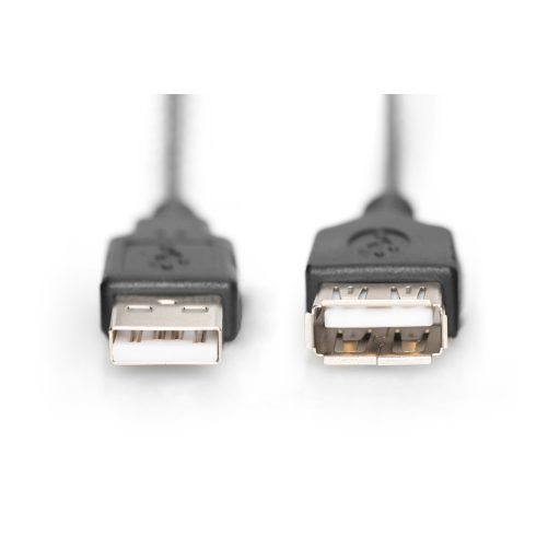 Digitus AK-300200-018-S USB kábel USB 2.0 1,8 M USB A Fekete