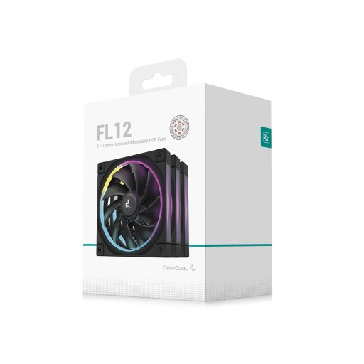 DeepCool FL12-3 in 1 12 cm Fekete 3 db