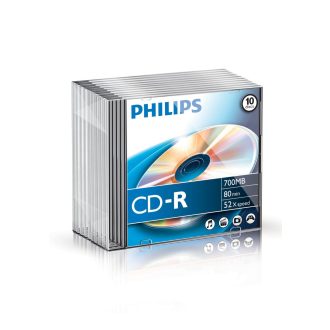 Philips CR7D5NS10/00 írható CD 700 MB 52x 10 db