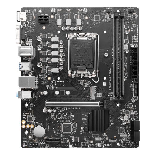 MSI PRO H610M-E DDR4 Intel H610 LGA 1700 Micro ATX