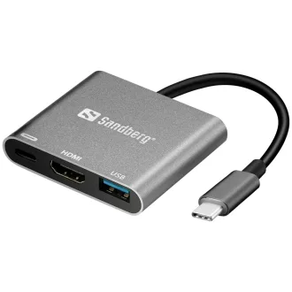   Sandberg 136-00 video digitalizáló adapter Alumínium, Fehér