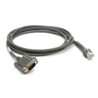 Zebra CBA-R08-S07ZBR soros kábel Szürke 2,1336 M RS232 DB9