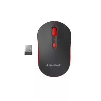   Gembird WIRELESS OPTICAL MOUSE MUSW-4B-03-R 1600DP - Maus egér Irodai Kétkezes Vezeték nélküli RF Optikai 1600 DPI