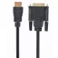 Gembird 1.8m, HDMI/DVI, M/M 1,8 M DVI-D Fekete