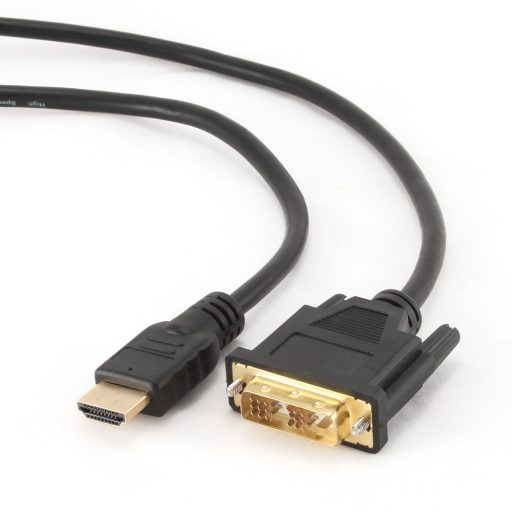 Gembird 1.8m, HDMI/DVI, M/M 1,8 M DVI-D Fekete