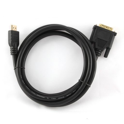 Gembird 1.8m, HDMI/DVI, M/M 1,8 M DVI-D Fekete