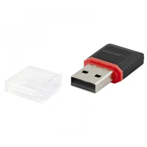 Esperanza EA134K kártyaolvasó USB 2.0 Fekete, Ezüst, Átlátszó