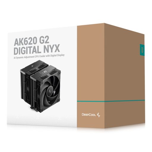 DeepCool AK620 G2 Digital NYX Processzor Hűtő 12 cm Fekete 1 db