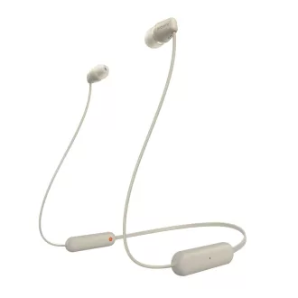   Sony WI-C100 Headset Vezeték nélküli Hallójárati Hívás/zene Bluetooth Bézs