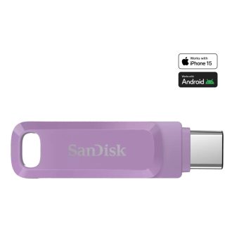  SanDisk Ultra Dual Drive Go USB flash meghajtó 512 GB USB C-típus 3.2 Gen 1 (3.1 Gen 1) Levendula