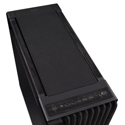 ASUS ProArt PA602 Wood Edition – Metal Panel Midi Tower Fekete