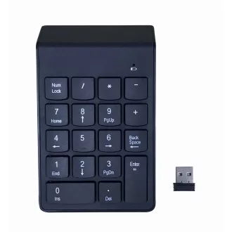   Gembird KPD-W-02 numerikus billentyűzet Laptop/PC Bluetooth Fekete