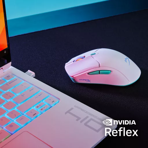 HyperX Pulsefire Haste 2 Core Wireless White Gaming Mouse egér Játék Kétkezes USB A típus 3600 DPI