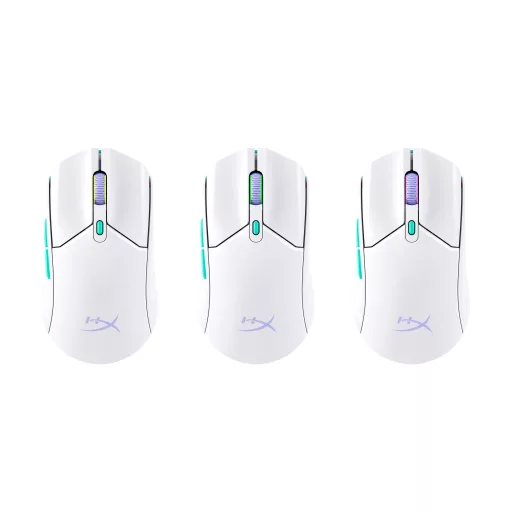 HyperX Pulsefire Haste 2 Core Wireless White Gaming Mouse egér Játék Kétkezes USB A típus 3600 DPI