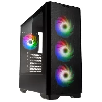 Kolink Unity Solar ARGB Mesh Midi Tower Fekete